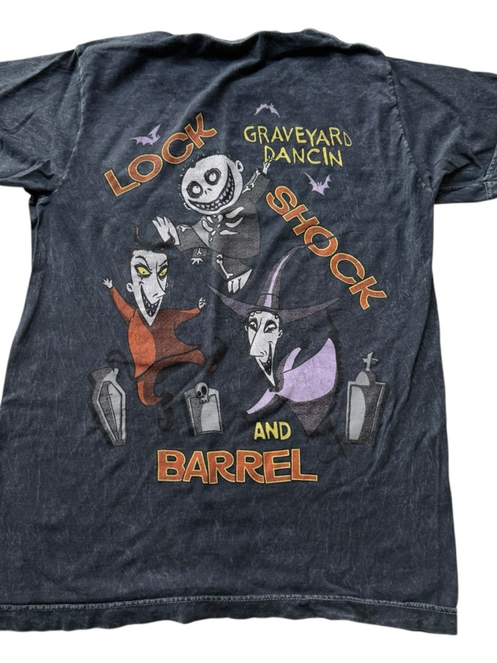 Disney The Nightmare Before Christmas Oogie's Boys Dark Wash T-Shirt Unisex XS - Picture 3 of 7